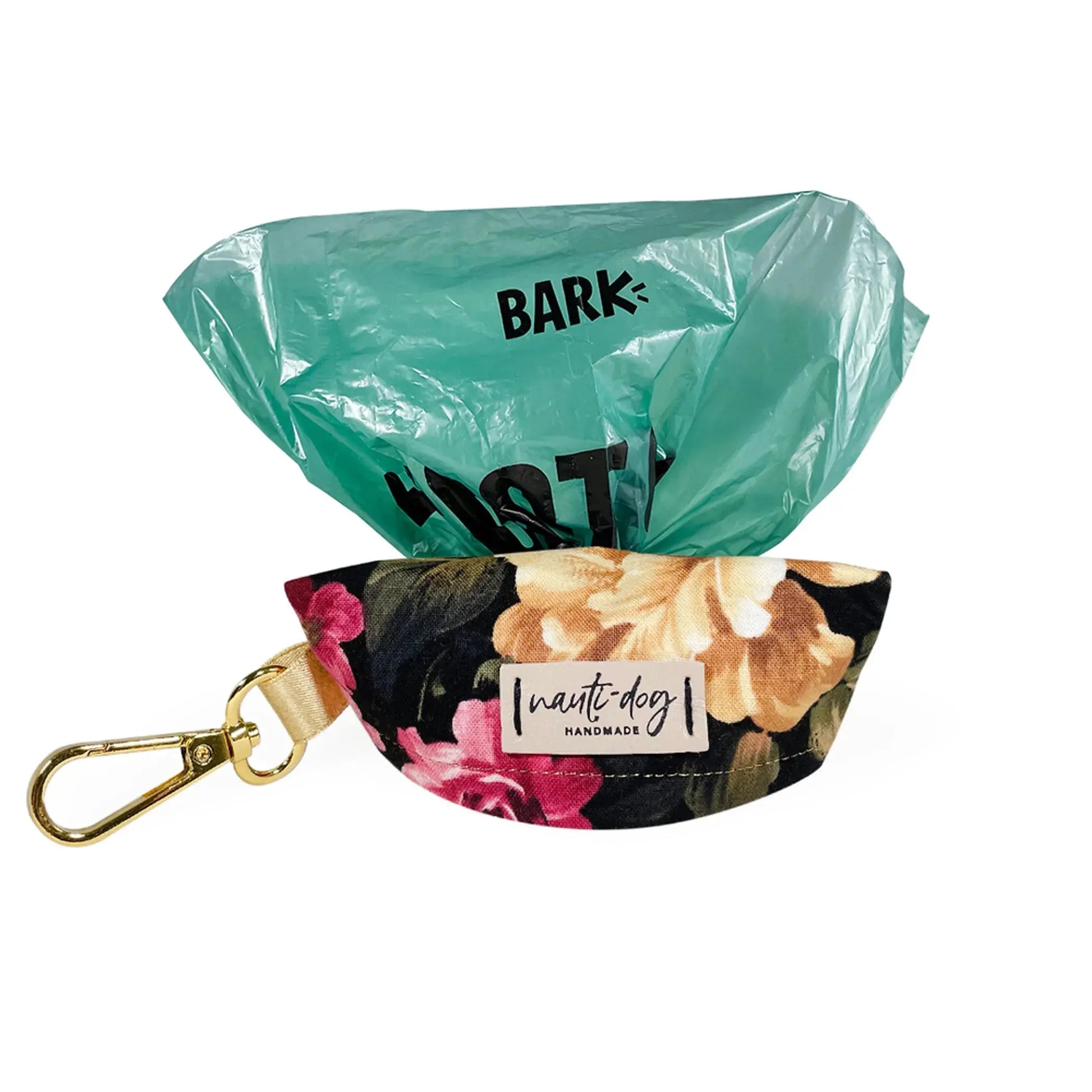 Victoria Vintage Victorian Floral Waste Dog Poop Bag Dispenser Nauti-dog Handmade