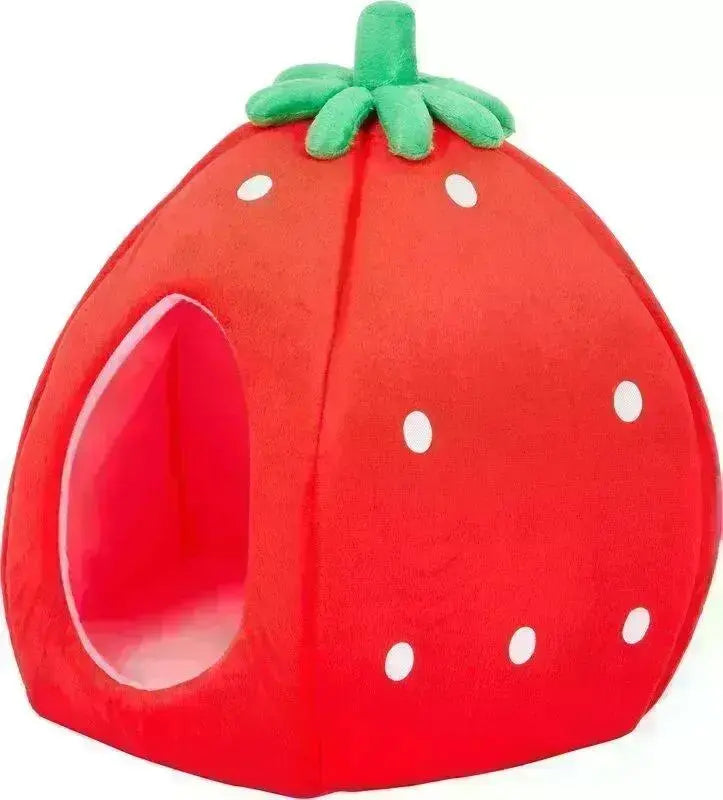 YML Strawberry Pet Bed House BearwoodEssentials-Elevated Pet Feeders