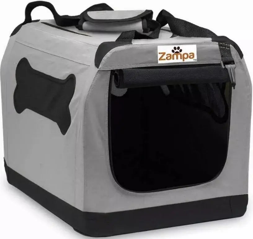 Zampa Pet Portable Crate, Comes with A Carrying Case BearwoodEssentials-Elevated Pet Feeders